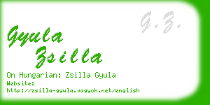 gyula zsilla business card